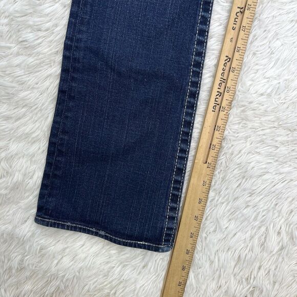 True Religion‎ Becky Women's Jeans Denim Flap Pocket White Boot Cut size 27 USA - Picture 4 of 16